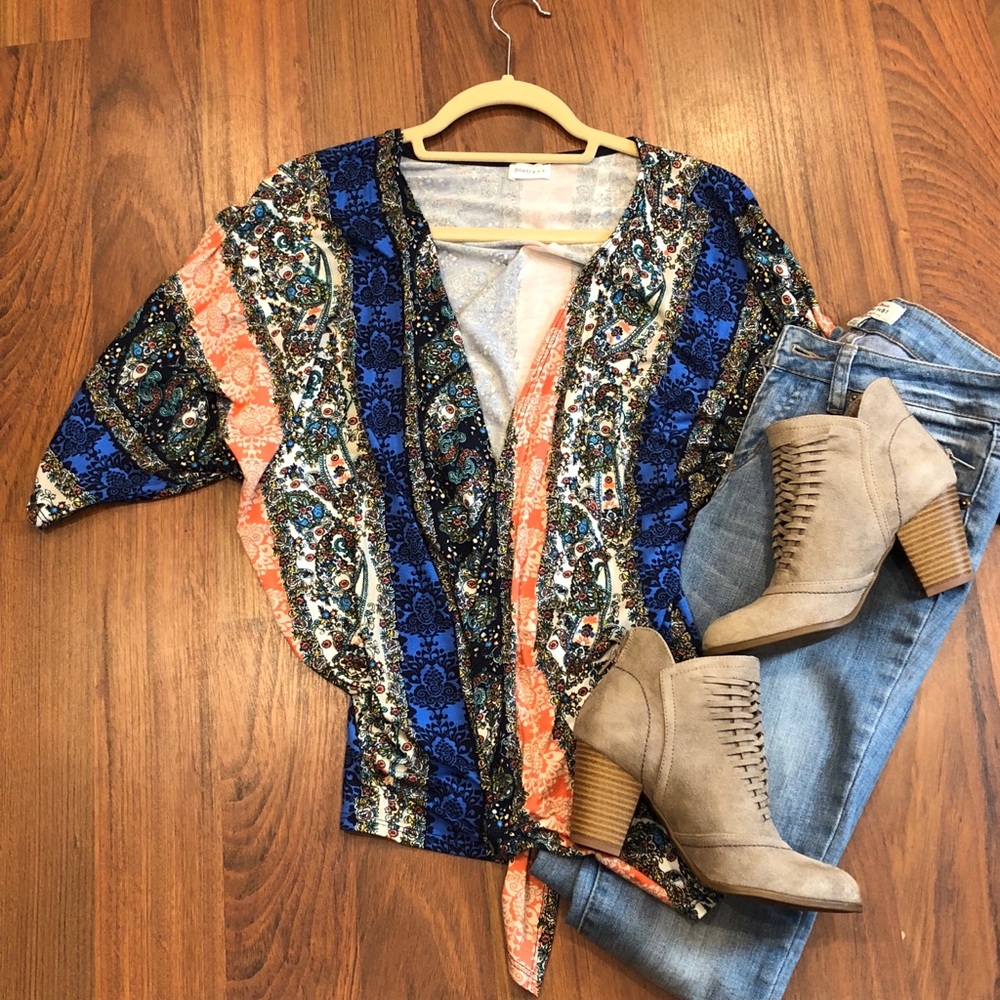 Colorful Printed cardigan